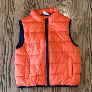 NWOT Crazy 8 orange puffer vest